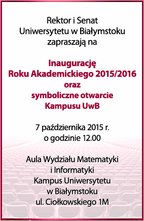 Inauguracja r.a. 2015-2016